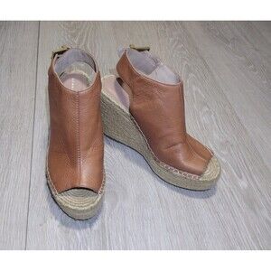 Kenneth Cole - Olivia Leather Wedge Sandals - 6.5m